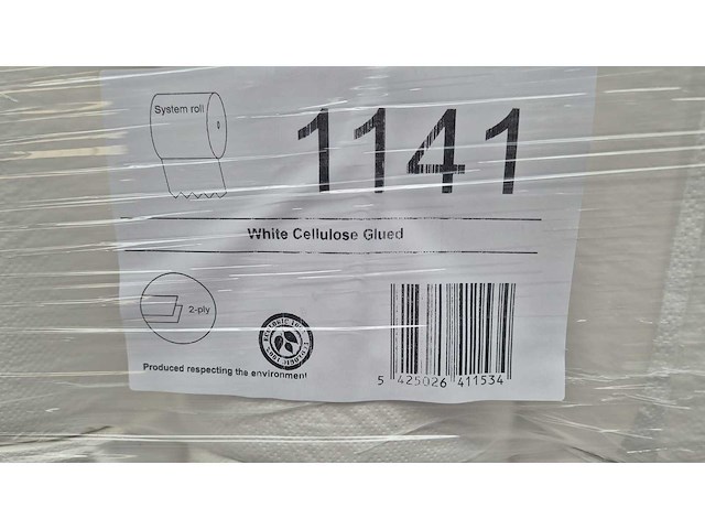 Nevejan - handdoekrol matic 150m 21cm wit 2lg 6rollen - papierrol (240x) - afbeelding 2 van  5