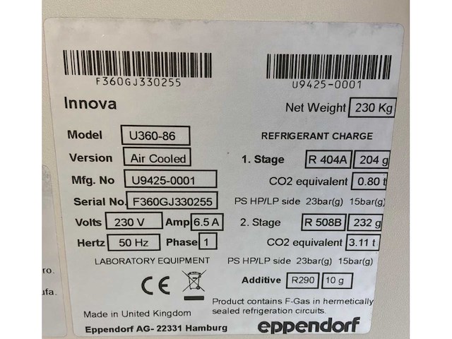 New brunswick innova u360-86 laboratoriumvriezer - afbeelding 5 van  5