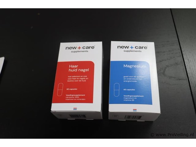 New care supplements haar huid nagel & magnesium – 2 potten á 60 capsules - afbeelding 1 van  2