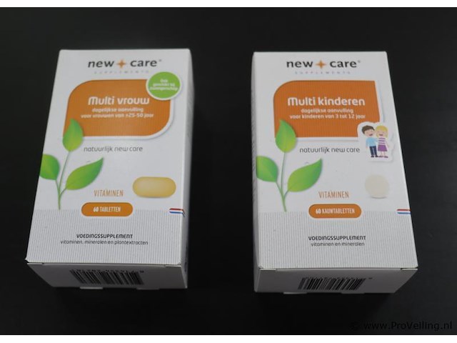 New care supplements multi vrouw & multi kinderen – 2 potten á 60 capsules - afbeelding 1 van  3