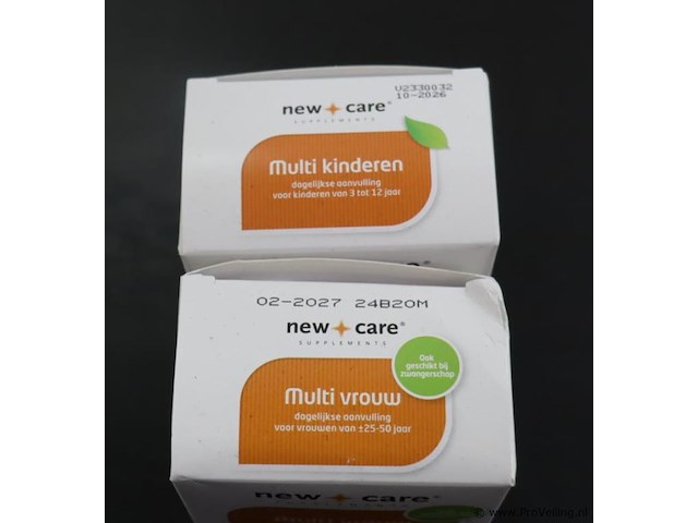 New care supplements multi vrouw & multi kinderen – 2 potten á 60 capsules - afbeelding 3 van  3
