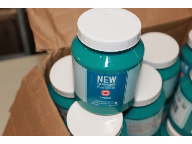 New foundations studio acryl turquoise 22 stuks - afbeelding 2 van  7