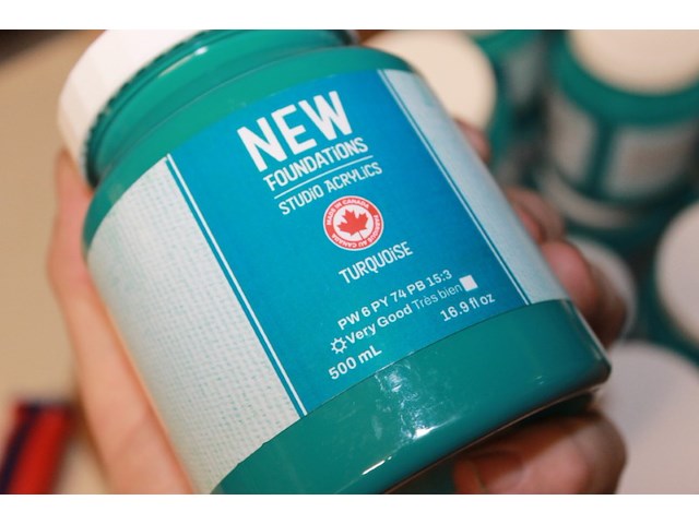 New foundations studio acryl turquoise 22 stuks - afbeelding 7 van  7