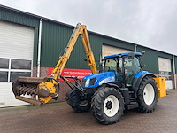 New holland - 2006 - ts125a - tractor met herder kmu180 maaier - afbeelding 7 van  10
