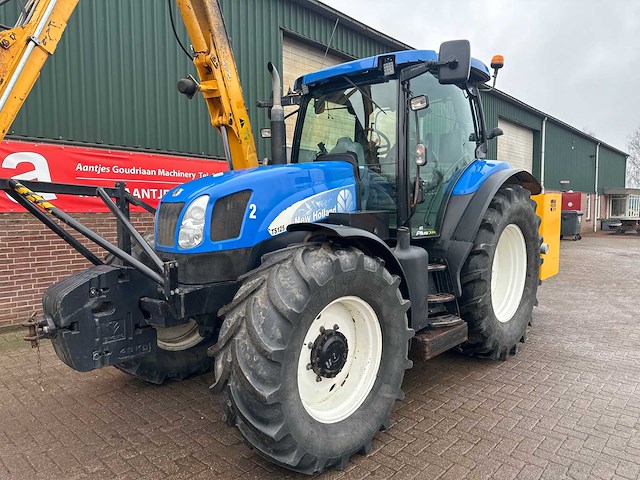 New holland - 2006 - ts125a - tractor met herder kmu180 maaier - afbeelding 8 van  10