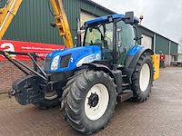 New holland - 2006 - ts125a - tractor met herder kmu180 maaier - afbeelding 8 van  10