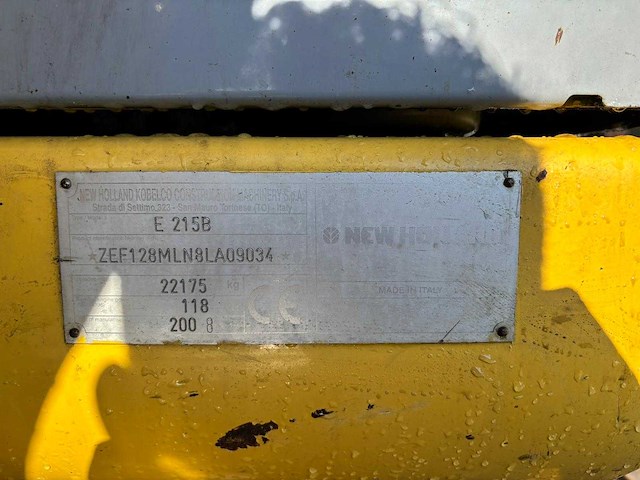 New holland - 2008 - e215b - rupsgraafmachine - afbeelding 16 van  23