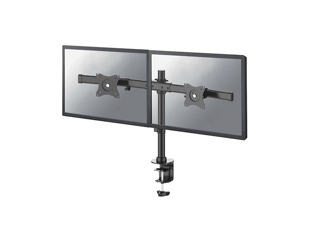New star neomounts fpmadcb100d monitorarm 2 schermen zwart - afbeelding 1 van  3