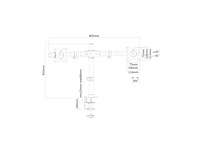 New star neomounts fpmadcb100d monitorarm 2 schermen zwart - afbeelding 3 van  3