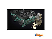 New volvo penta ips500 engine set 2x d6-380 engine set - afbeelding 5 van  10