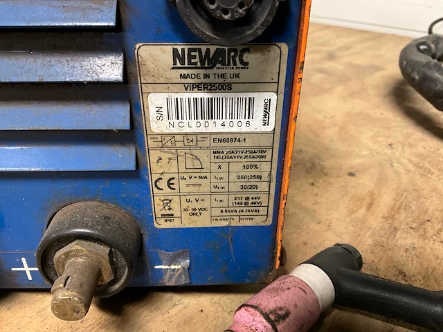 Newarc viper 2500s tig-lasmachine - afbeelding 5 van  5