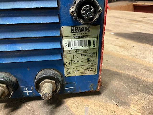 Newarc viper 2500s tig-lasmachine - afbeelding 5 van  5