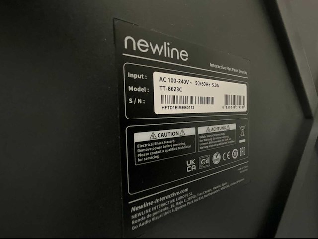 Newline tt-8623c smartboard - afbeelding 4 van  5