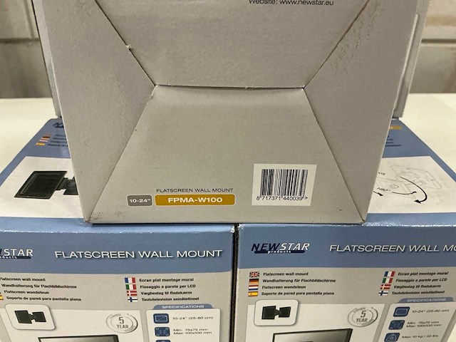 Newstar flatscreen wall mount (9x) - afbeelding 3 van  3