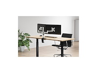 Newstar fpmad1330dsilver full motion dual desk mount zilver - afbeelding 3 van  4