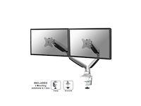 Newstar nmd750d monitorarm met gasveer zilver - afbeelding 4 van  4