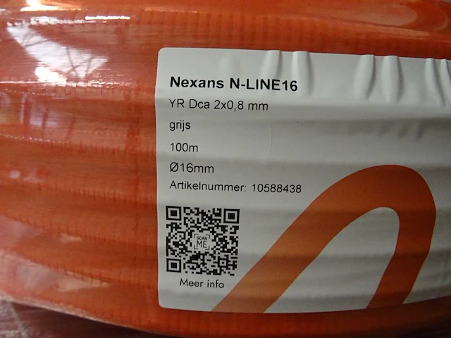 Nexans - n-line16 - yr dca 2x0,8mm - voorbedraad installatiebuis 100 mtr (2x) - afbeelding 2 van  2