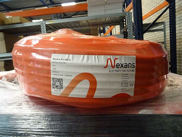 Nexans - n-line16 - yr dca 2x0,8mm - voorbedraad installatiebuis 100 mtr (30x) - afbeelding 1 van  3