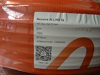 Nexans - n-line16 - yr dca 2x0,8mm - voorbedraad installatiebuis 100 mtr (30x) - afbeelding 2 van  3