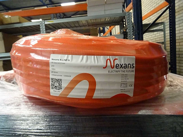 Nexans - n-line16 - yr dca 2x0,8mm - voorbedraad installatiebuis 100 mtr (5x) - afbeelding 1 van  2
