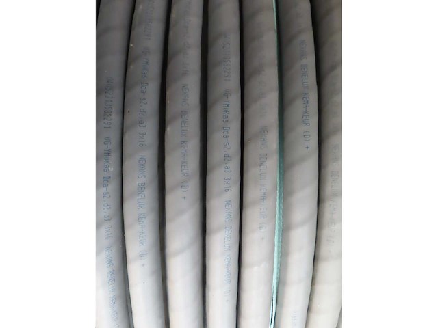 Nexans - vg-ymvkas dca 3x16 - rol elektrakabel 369m - afbeelding 2 van  2