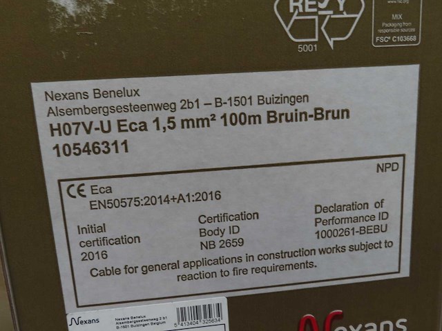 Nexans/draka - bekabeling (6x) - afbeelding 3 van  3
