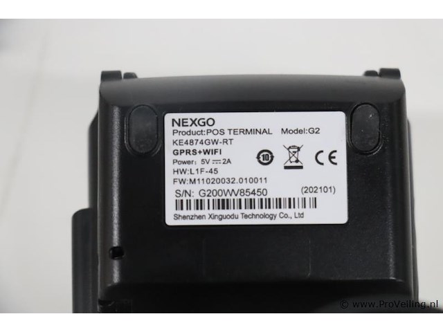 Nexgo pinapparaat model g2 - afbeelding 3 van  4
