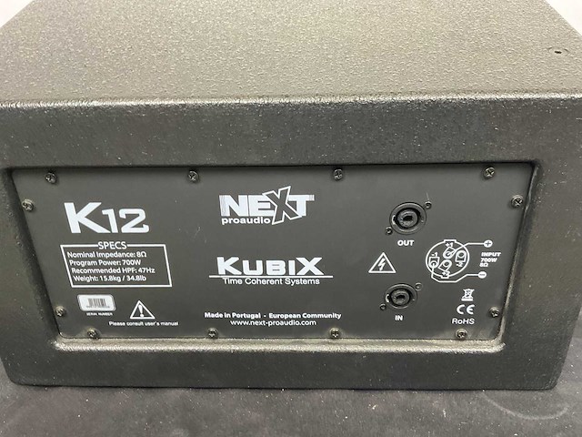 Next-proaudio k12 luidspreker - afbeelding 4 van  5