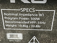 Next-proaudio kubics k8 speaker + xs15 (2x) (4x) - afbeelding 2 van  12