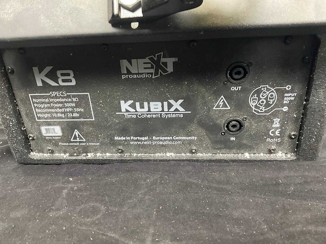 Next-proaudio kubics k8 speaker + xs15 (2x) (4x) - afbeelding 12 van  12