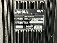 Next-proaudio las15a actieve subwoofer - afbeelding 8 van  9