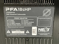 Next-proaudio pfa 18shp 18-inch actieve subwoofer - afbeelding 8 van  9