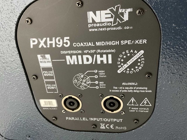 Next-proaudio pxh 95 speaker - afbeelding 5 van  6