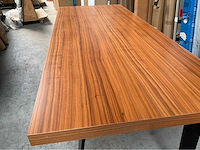 Next125 design eetkamertafel met stalen poten/frame 220x90cm - afbeelding 2 van  2