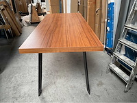 Next125 design eetkamertafel met stalen poten/frame 220x90cm - afbeelding 7 van  8