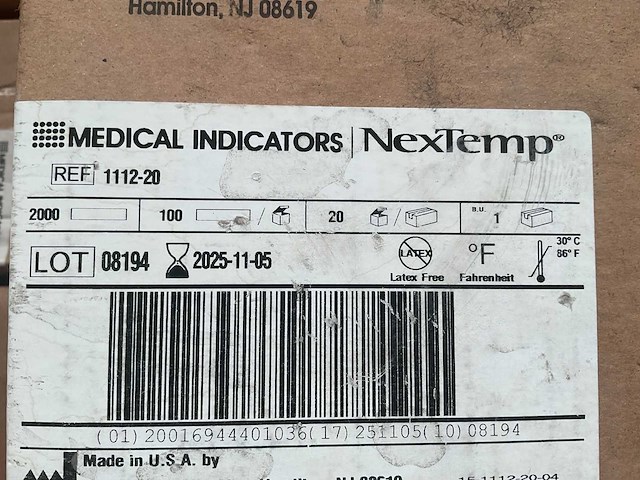 Nextemp disposable thermometer (200000x) - afbeelding 5 van  6