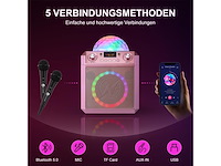 Ngear block party 602 karaokemachine en muziekbox voor kinderen, 100 watt - afbeelding 2 van  5