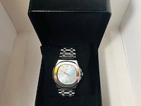 Nh35 herenhorloge - automatisch met tiffany blauwe wijzerplaat - afbeelding 2 van  4