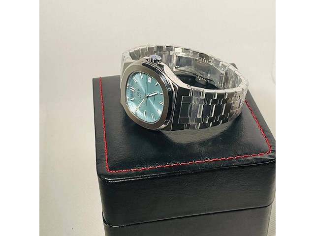 Nh35 herenhorloge - automatisch met tiffany blauwe wijzerplaat - afbeelding 1 van  4