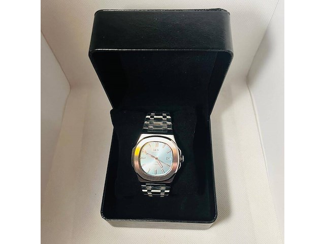 Nh35 herenhorloge - automatisch met tiffany blauwe wijzerplaat - afbeelding 2 van  4