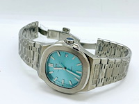 Nh35 herenhorloge - automatisch met tiffany blauwe wijzerplaat - afbeelding 4 van  8