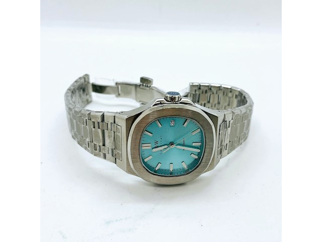 Nh35 herenhorloge - automatisch met tiffany blauwe wijzerplaat - afbeelding 5 van  8