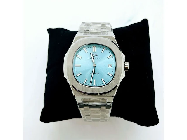 Nh35 herenhorloge - automatisch met tiffany blauwe wijzerplaat - afbeelding 1 van  8