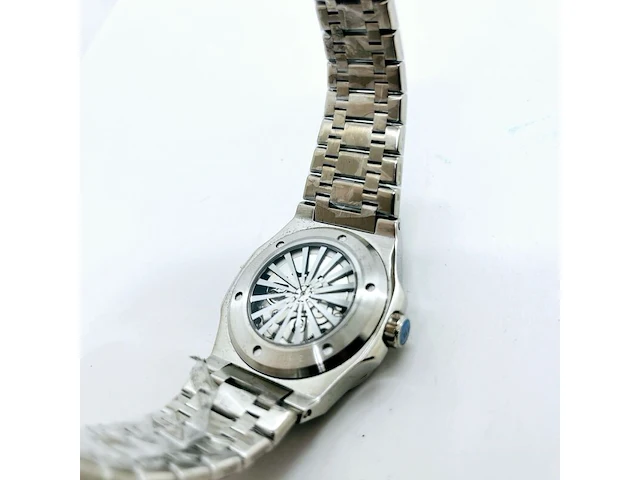 Nh35 herenhorloge - automatisch met tiffany blauwe wijzerplaat - afbeelding 7 van  8
