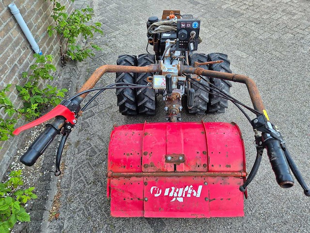 Nibbi 2wielige tuintrekker met freesbak - afbeelding 5 van  9
