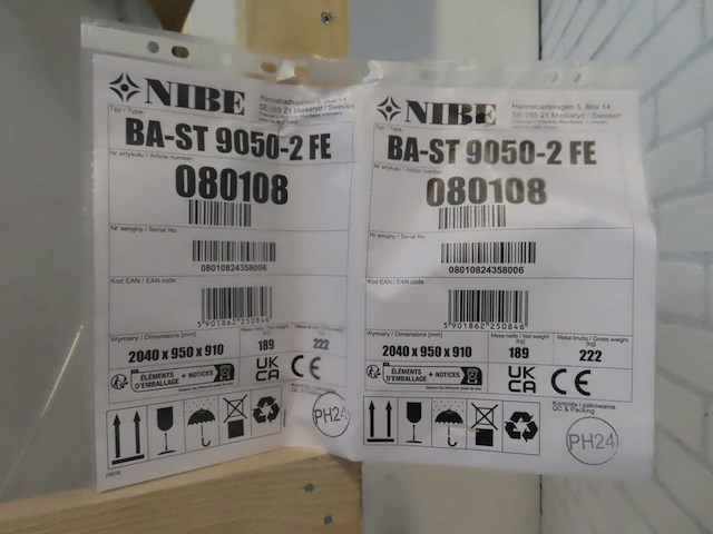 Nibe - ba-st 9050-2 fe - spiraalboiler - afbeelding 3 van  7