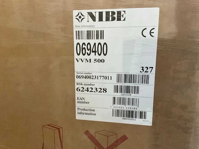 Nibe 069400 vvm500 boilier/binnenunit lucht/water warmtepomp 500 liter - afbeelding 6 van  6