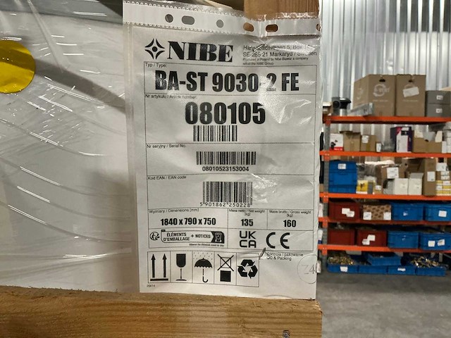 Nibe ba-st 9030-2 fe warmtepompboiler - afbeelding 7 van  9