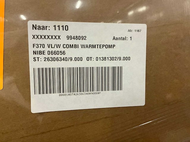 Nibe f370 r 3x400v combi-wp ventilatielucht/water combi warmtepomp - afbeelding 4 van  4