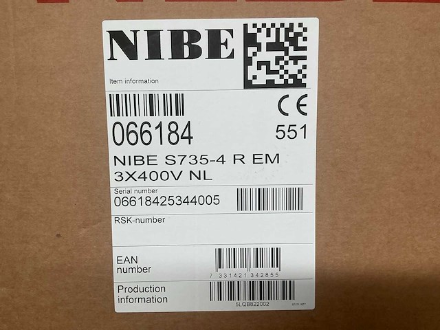 Nibe s735-4 r em 066184 ventilatielucht/water combi warmtepomp - afbeelding 4 van  4